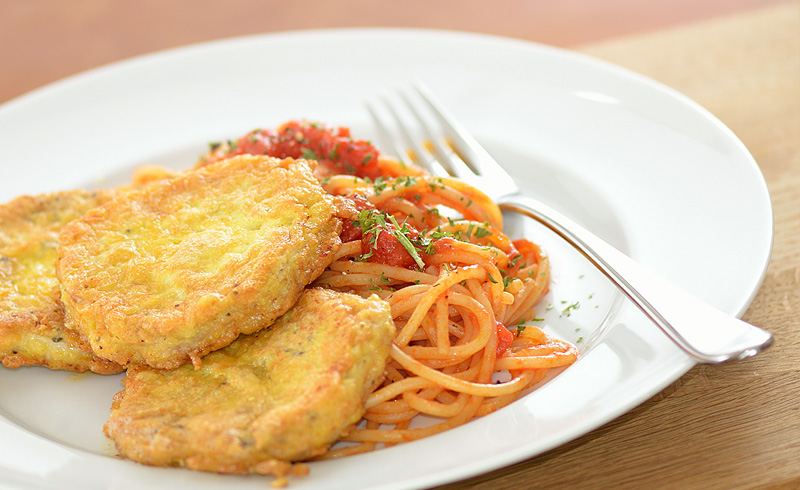 Piccata Milanese Mit Tomatenspaghetti Cooking For Images